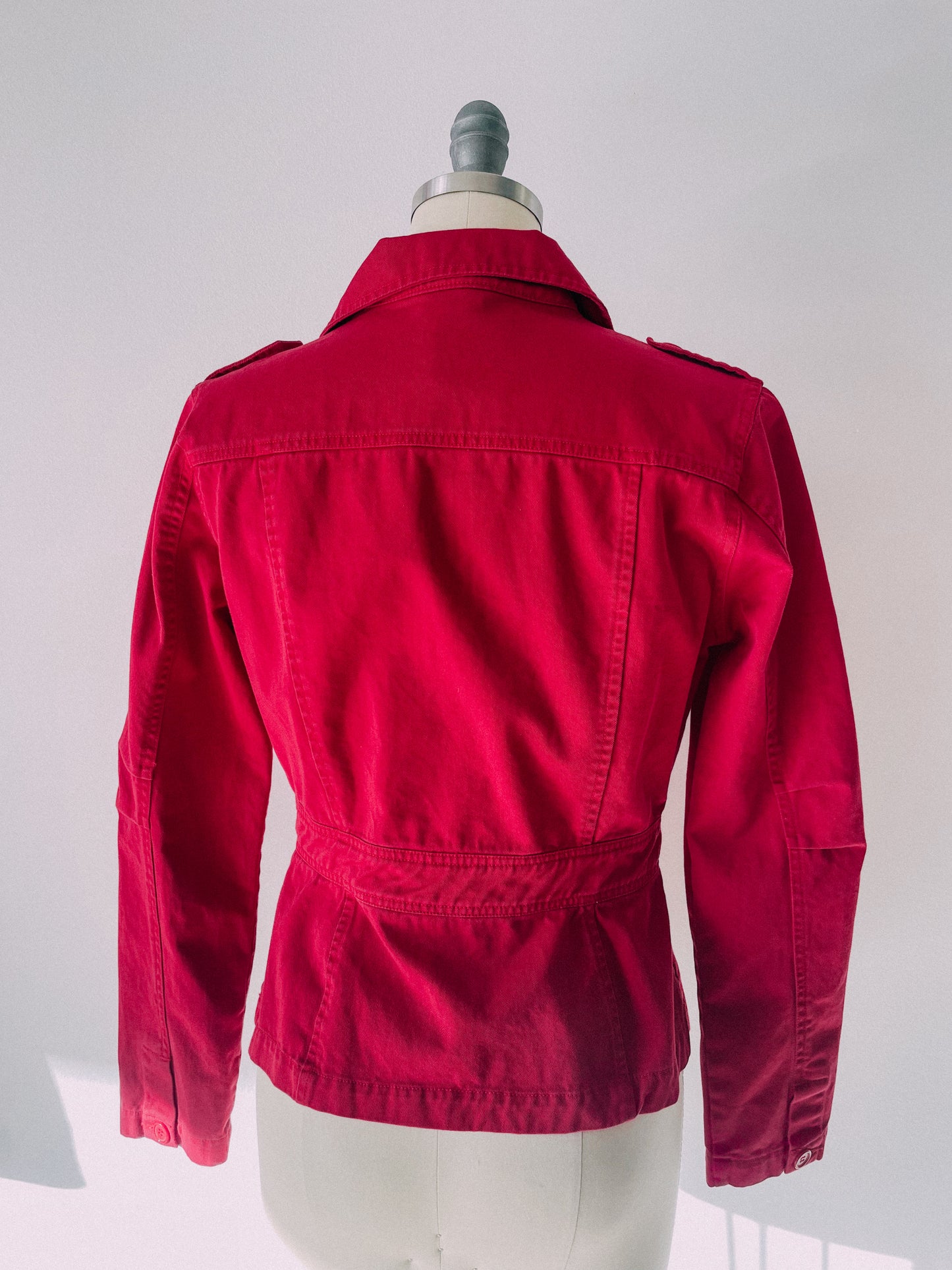 1990s Red Safari Jacket