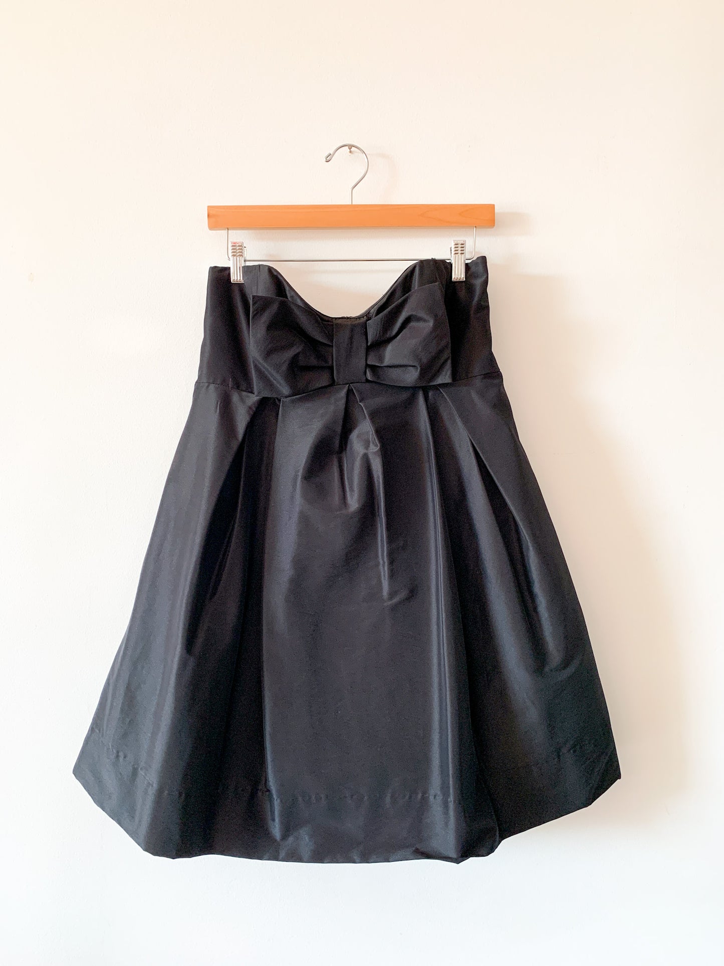 1980s Jill Stuarts Black Bow Dress