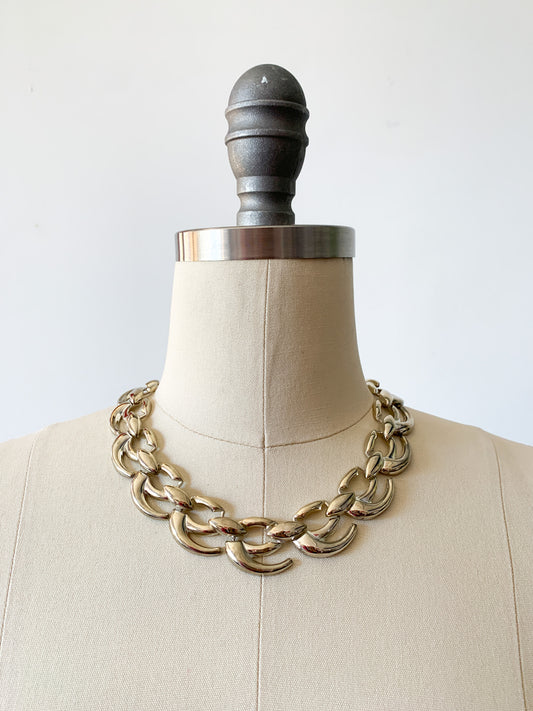 Vintage Interlocked Link Necklace