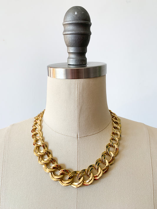 Vintage 18" Cuban Link Necklace