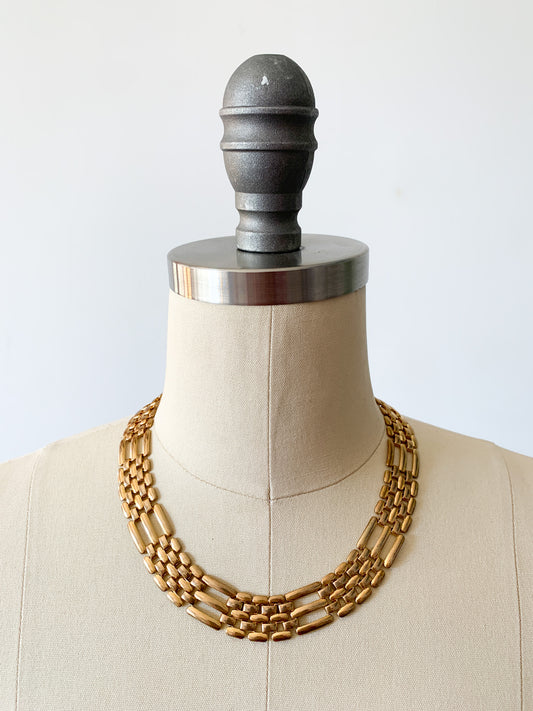 Vintage Napier Gold Link Necklace