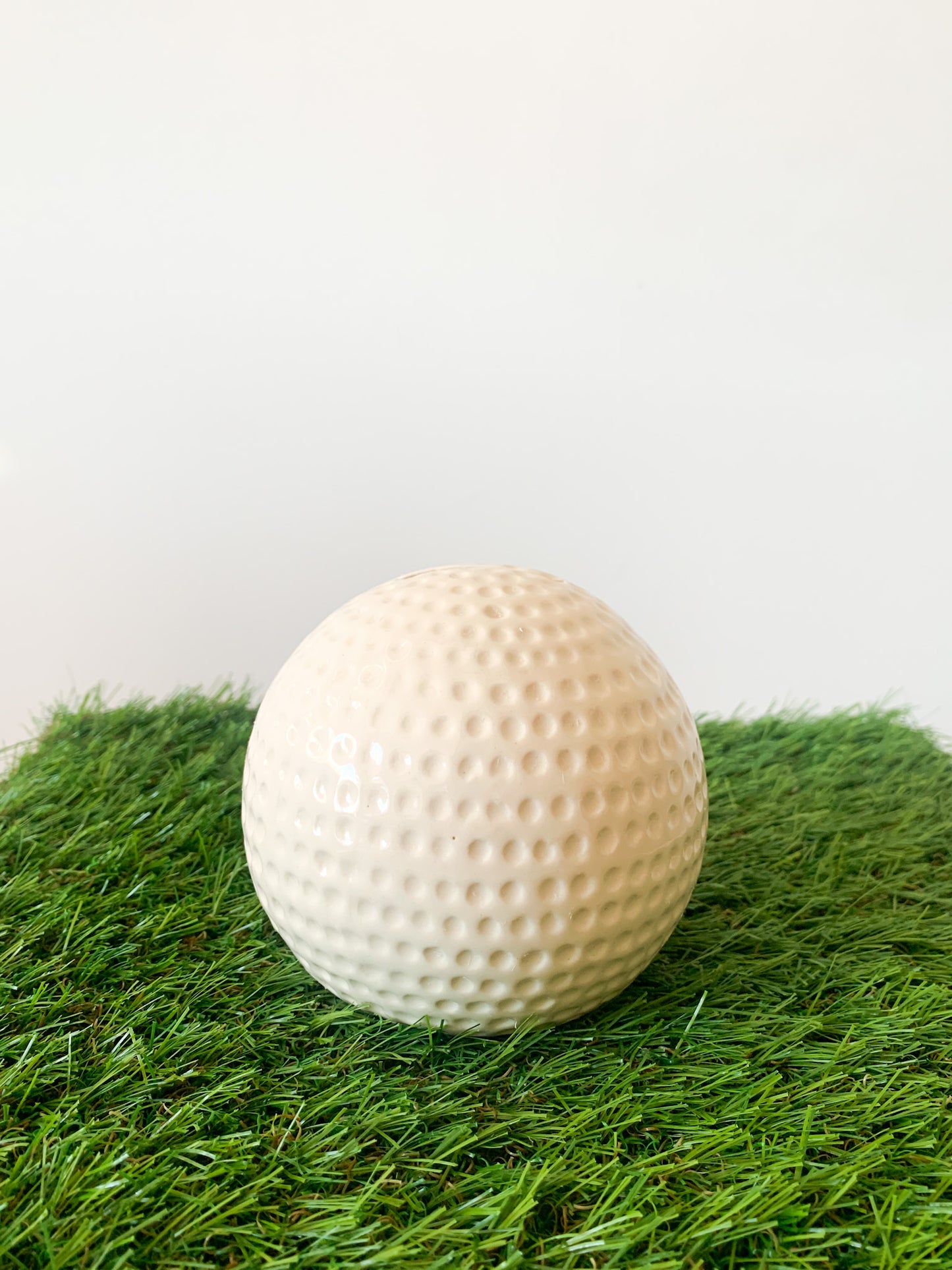 Vintage Ceramic Golf Ball Money Jar