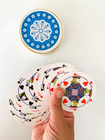 Vintage Ornate Round Deck of Card