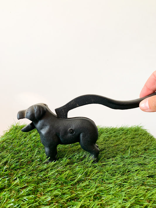 Wrought Iron Dog Nut Cracker