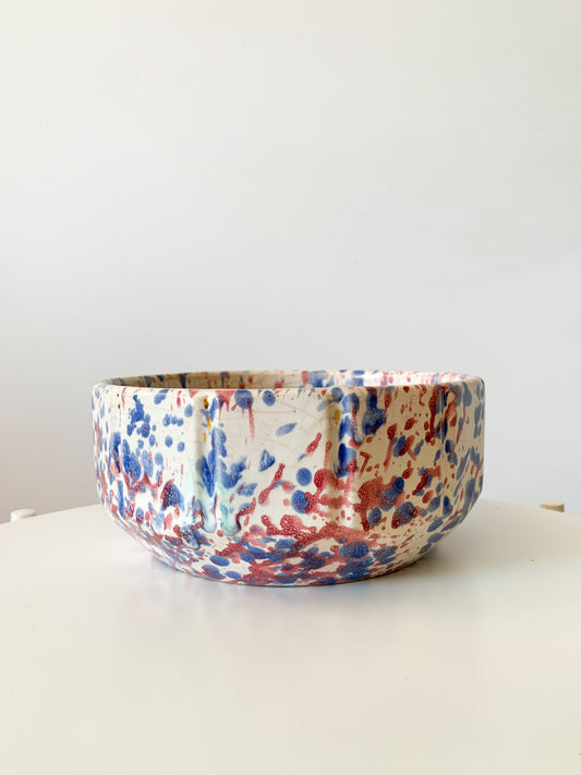 Vintage Speckled Ceramic Bowl