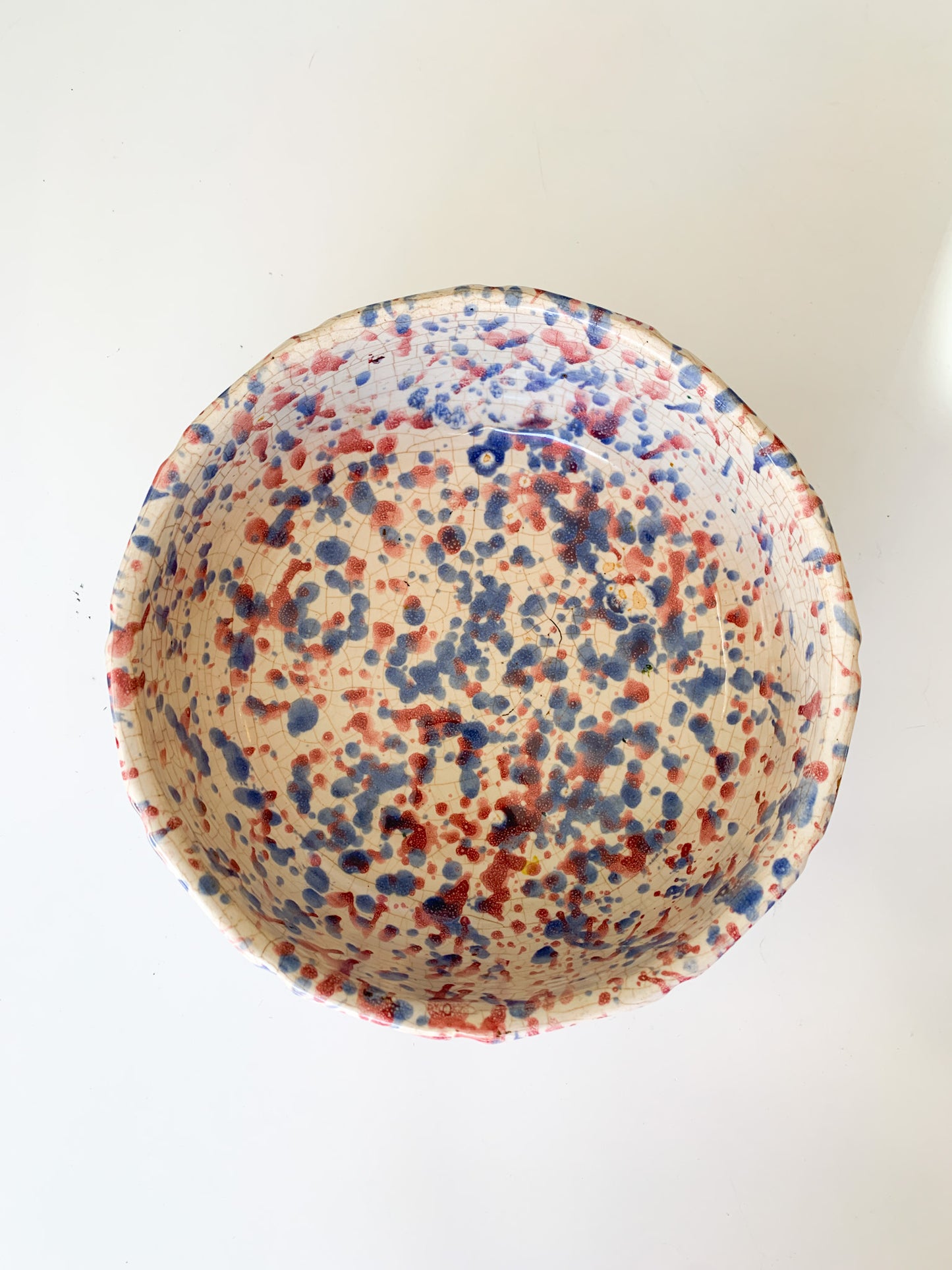 Vintage Speckled Ceramic Bowl