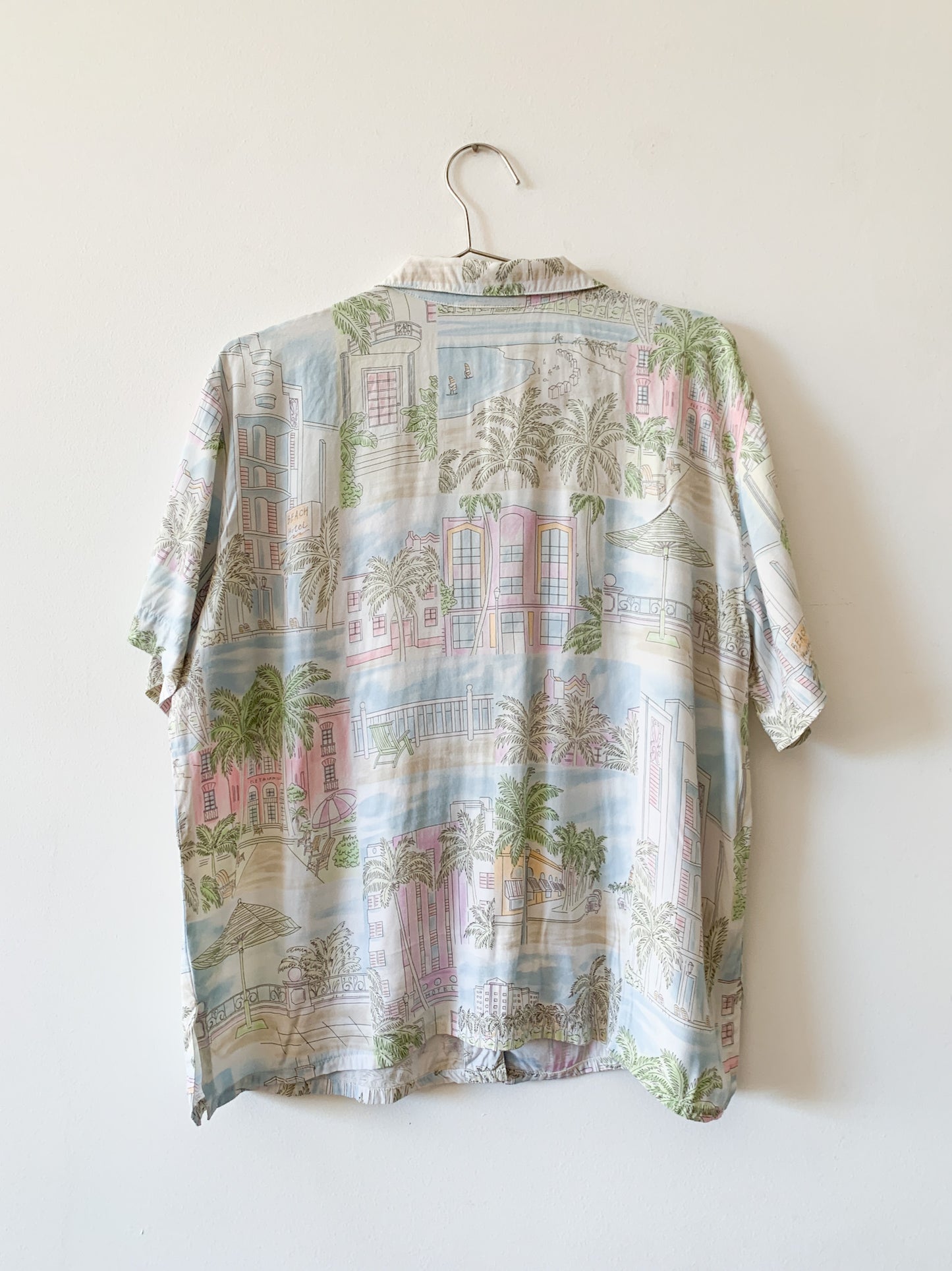 80s Pastel Miami Graphic Top