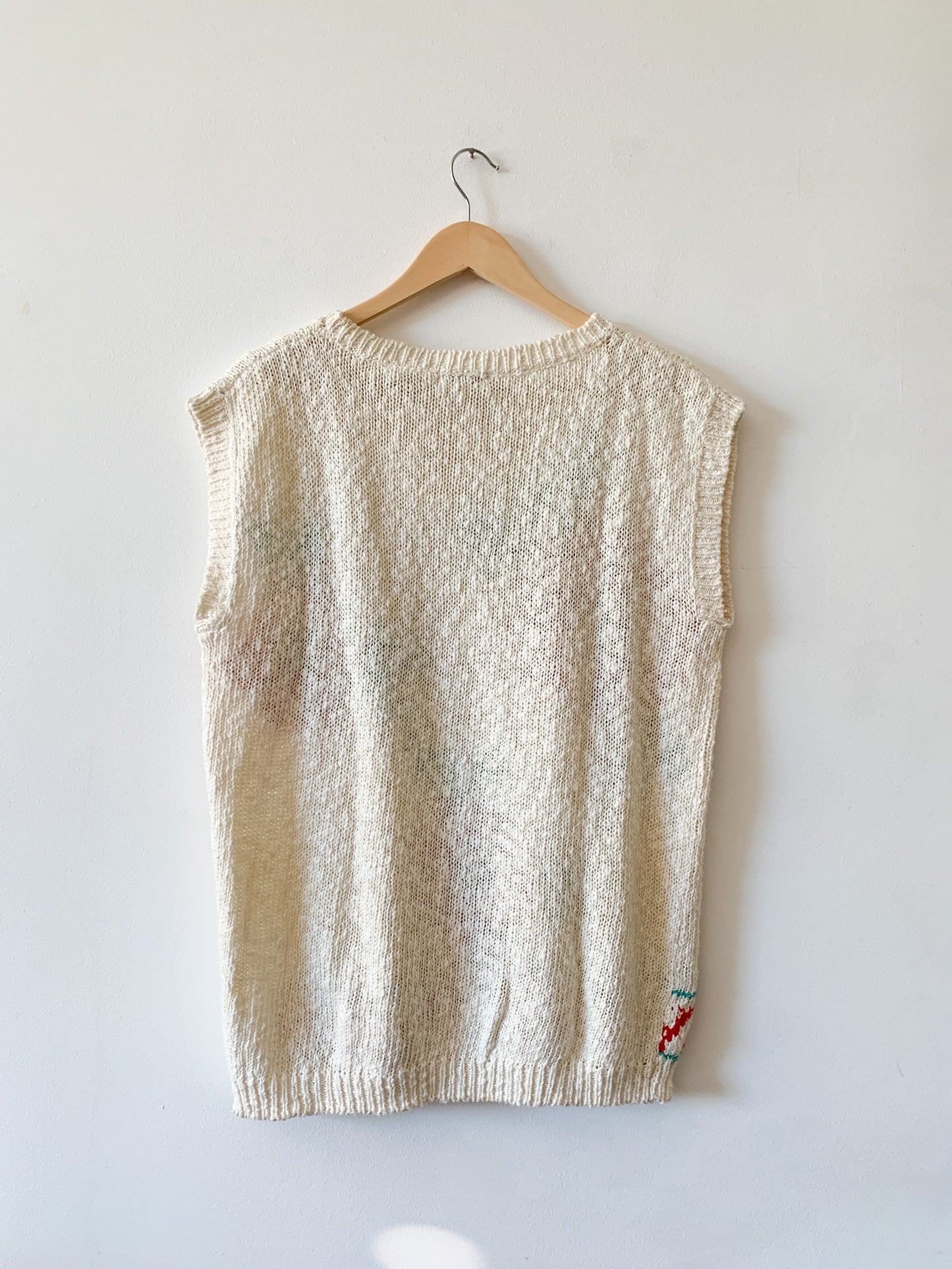 80s Three Roses Sweater Top