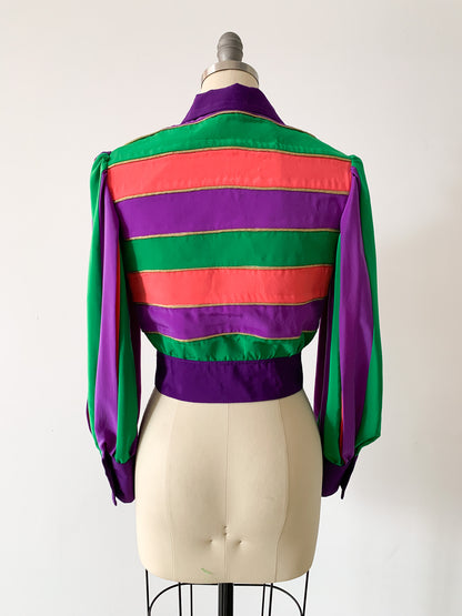 Gerry Striped Crop Jacket