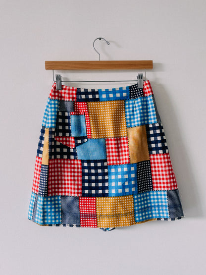 1970s Patchwork Skort