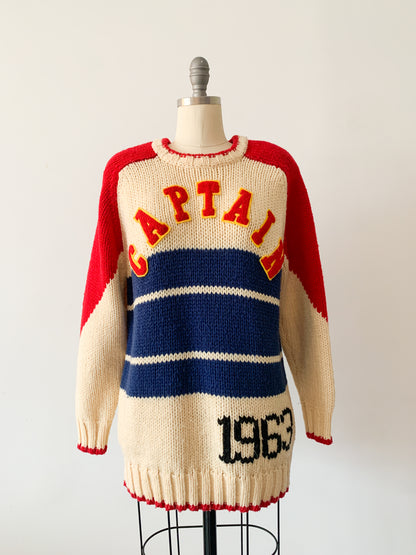 Vintage Captain Knit Sweater