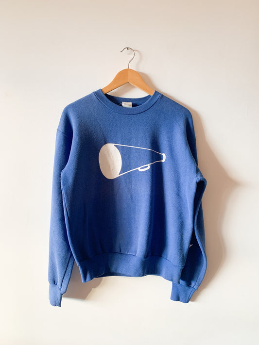 Vintage Blue Megaphone Sweatshirt