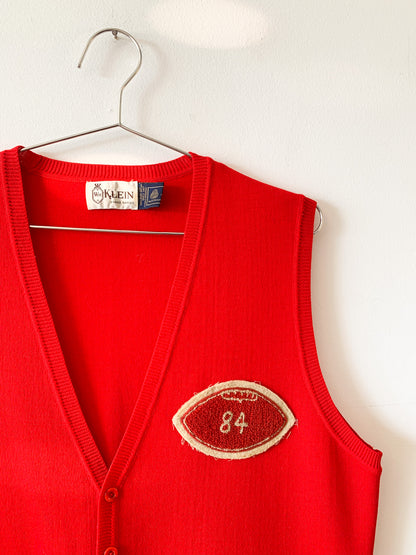 Vintage '84 Red Wool Vest