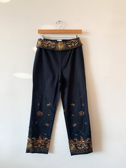 Y2K Sequin Floral Pant Set