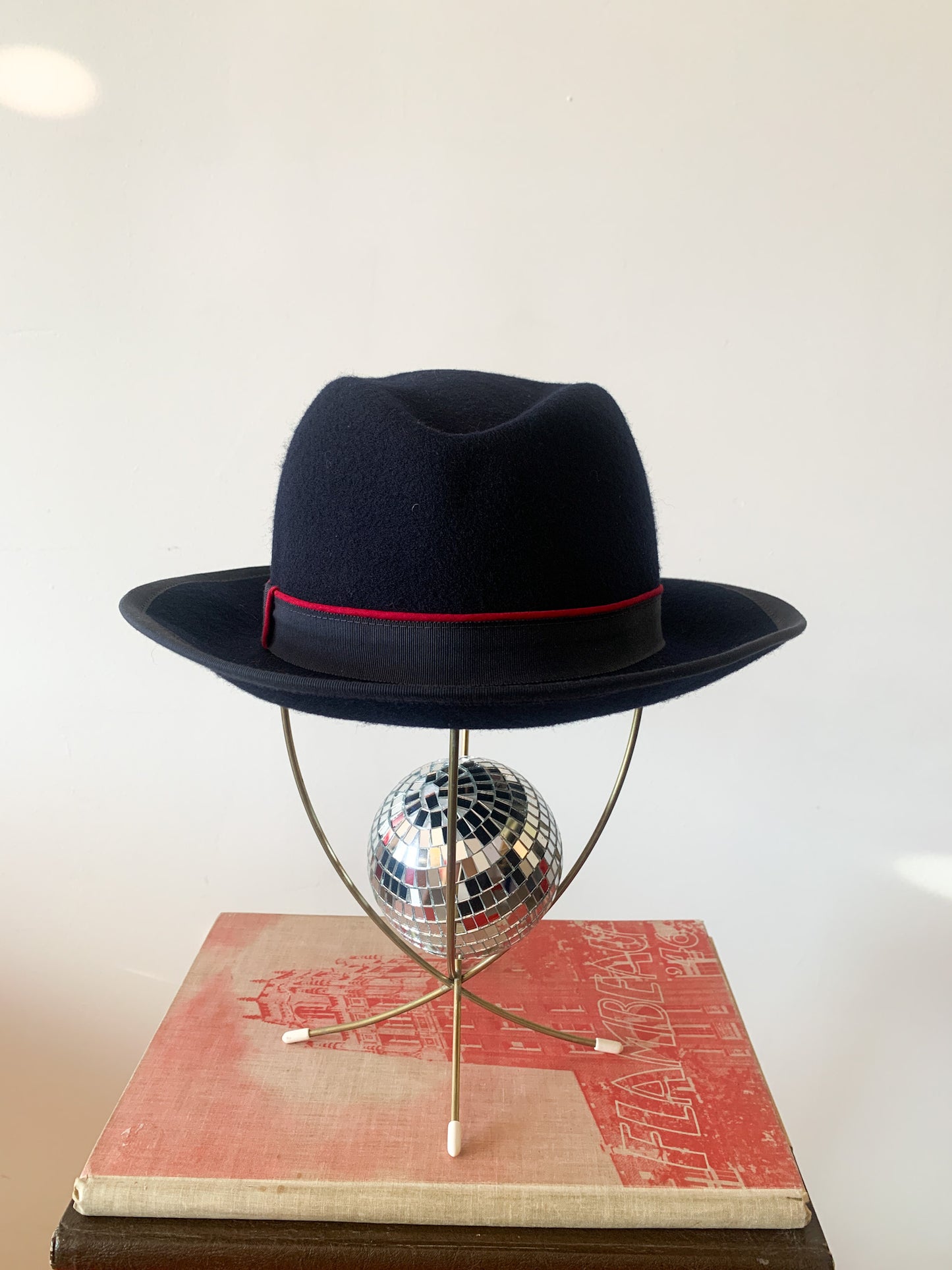 Vintage Navy Wool Hat