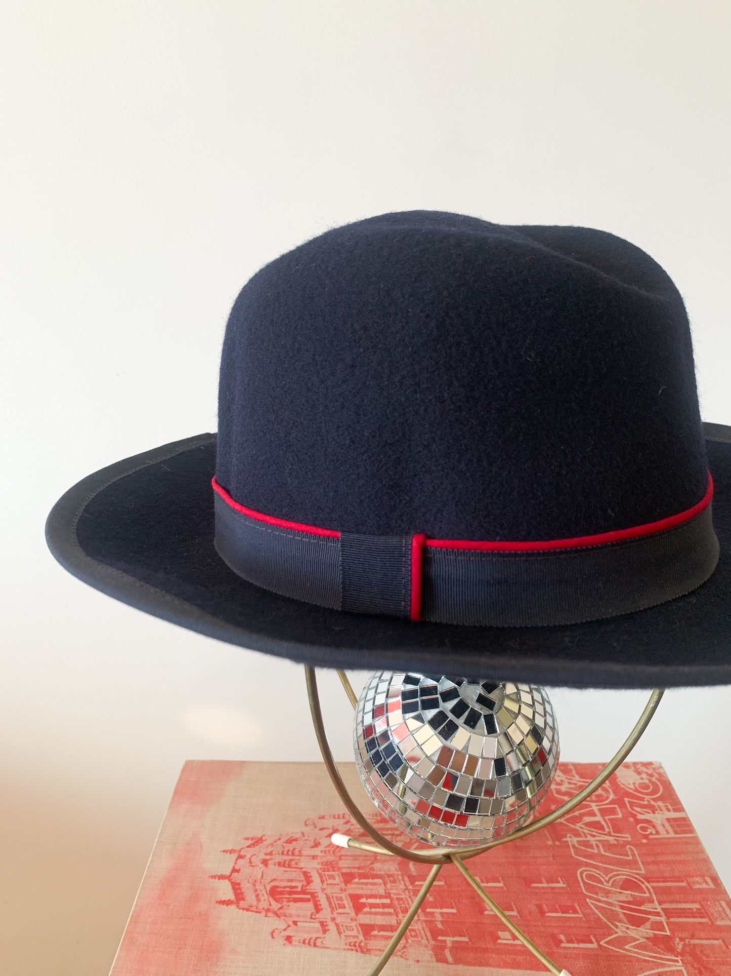 Vintage Navy Wool Hat