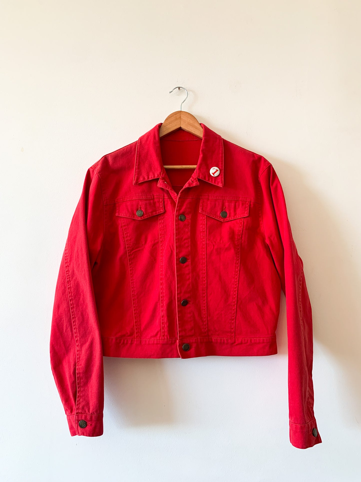 Vintage #1 Red Denim Jacket