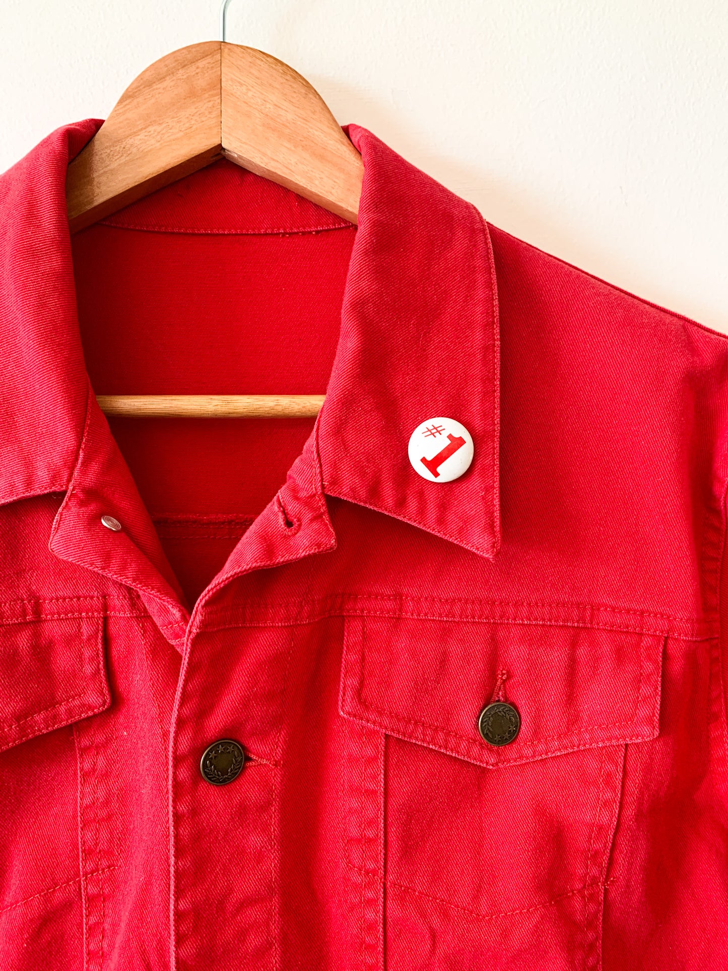 Vintage #1 Red Denim Jacket