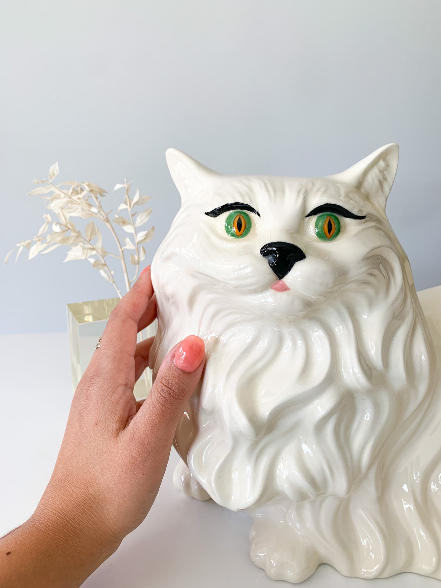 MCM Ceramic Persian Cat Sculpture