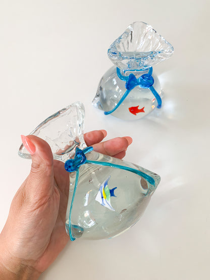 Murano Glass Fish in a Bag