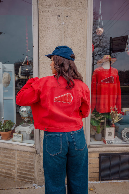 Vintage #1 Red Denim Jacket