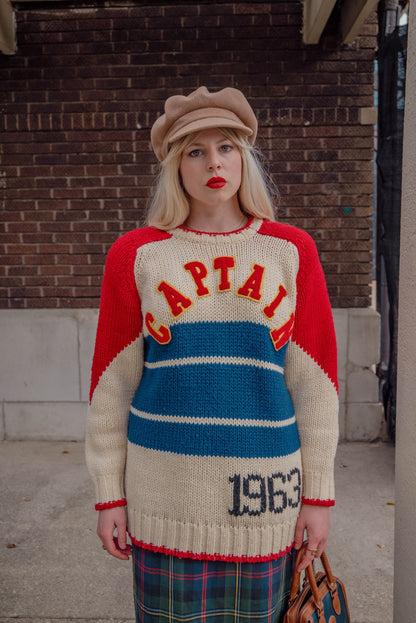 Vintage Captain Knit Sweater