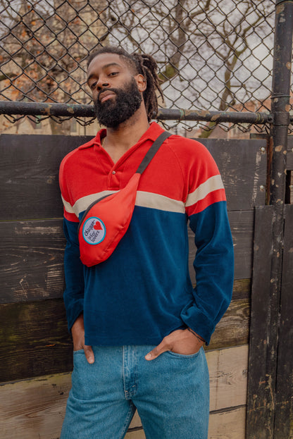 Vintage Striped Long-Sleeve Shirt