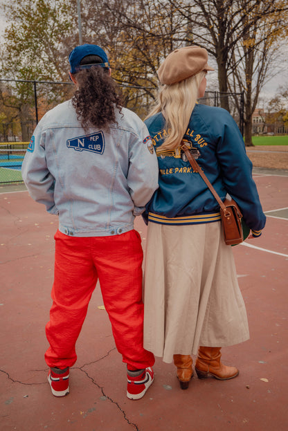 Vintage Pep Club Distressed Denim Jacket