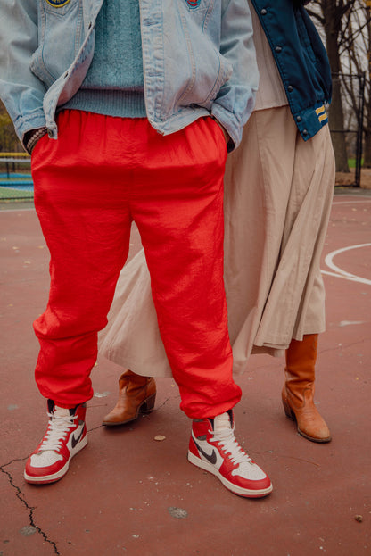 Vintage Red Track Pants