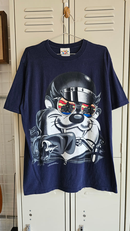 90's Taz Motorcycle Biker Tee