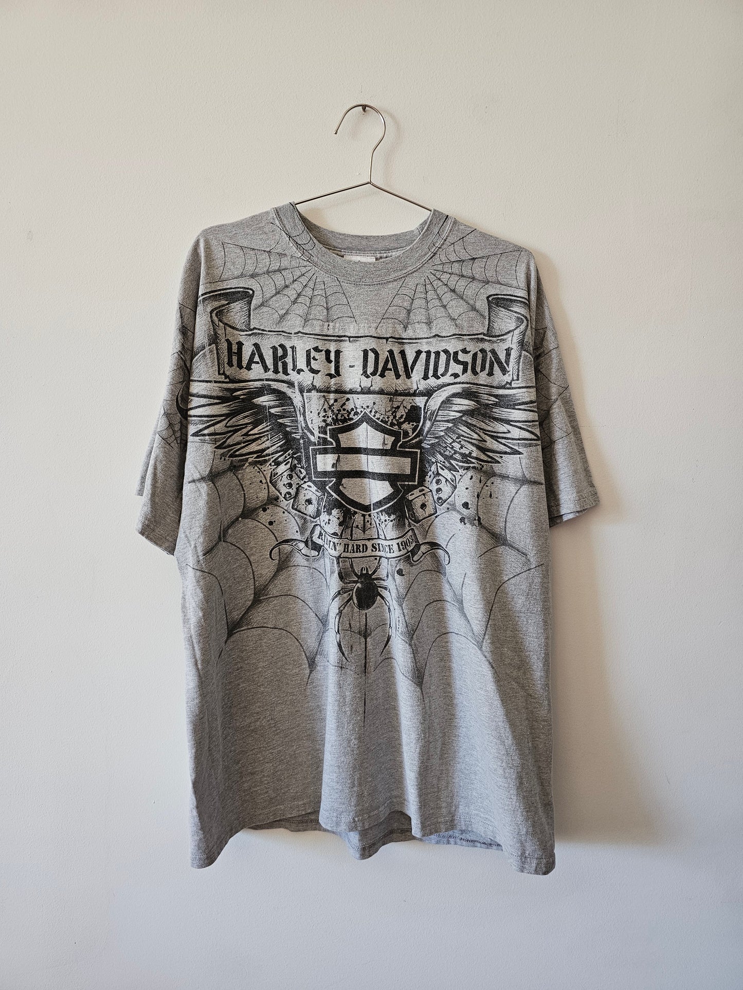 Y2K Harley Davidson Spider Tee