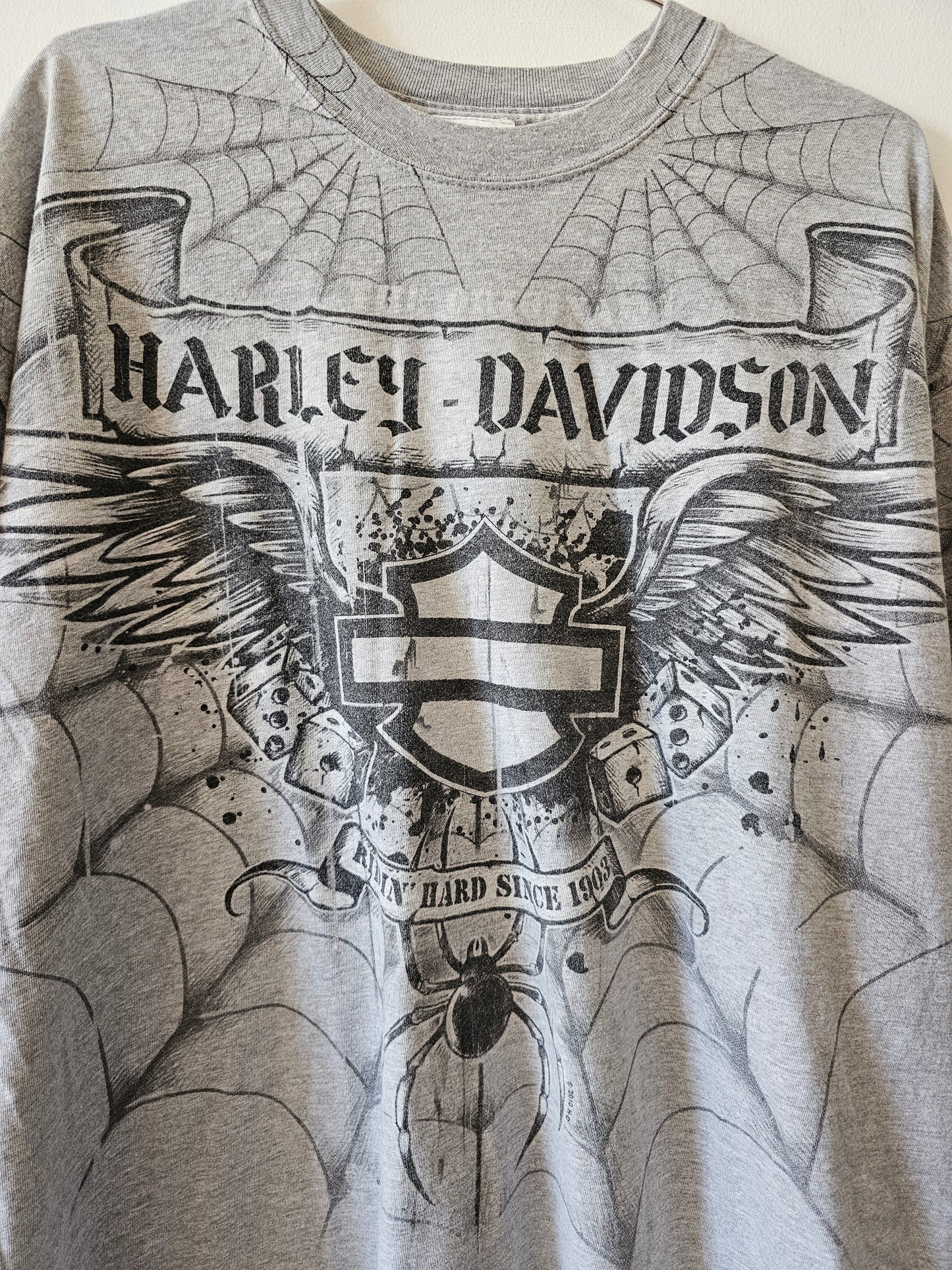 Y2K Harley Davidson Spider Tee