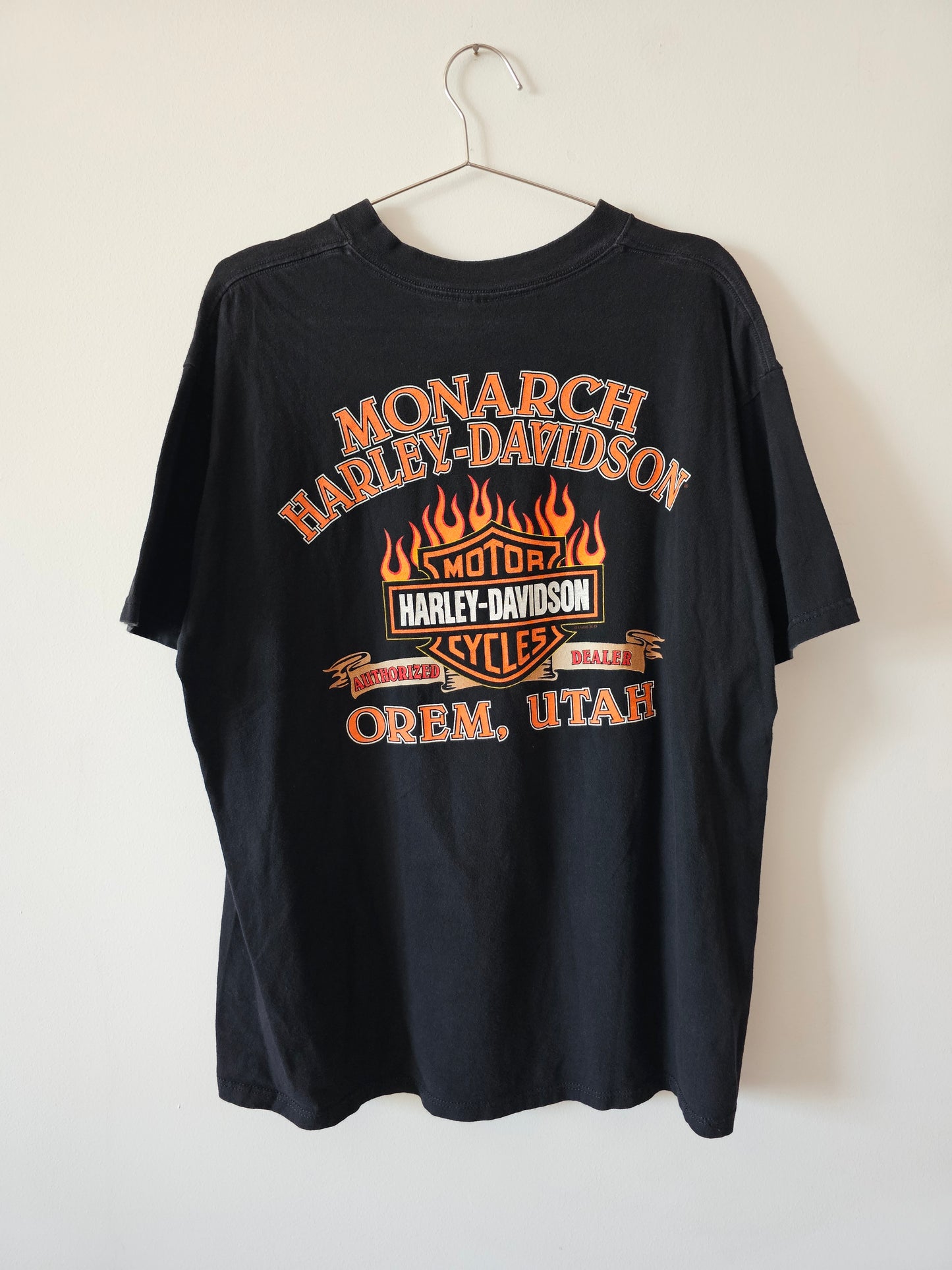 Y2K Harley Davidson Fire Tee